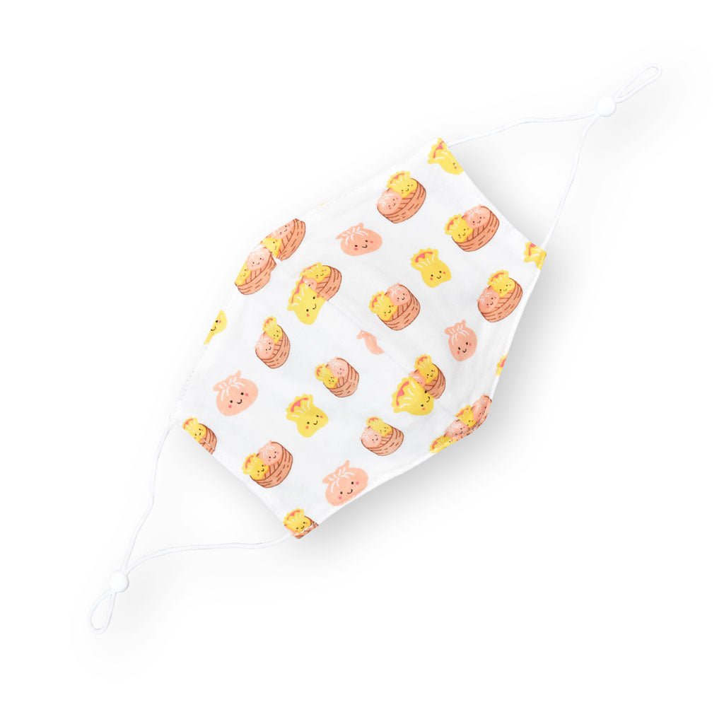 the wee bean charity masks organic cotton filter pocket adjustable straps baby kids dim sum masks taste of hong kong collection