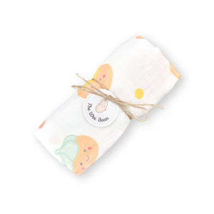 the wee bean organic cotton bamboo swaddle gem cookie belly button biscuit