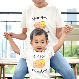 Mommy & Me Set Organic Cotton T-Shirts - Dim Sum - The Wee Bean