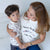 the wee bean organic cotton mommy and me organic cotton baby onesie romper white rabbit bunny candy