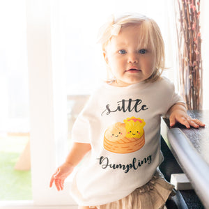 the wee bean organic cotton kids t-shirt in little dumpling