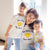 the wee bean organic cotton mommy and me matching tee and onesie in egg tart 