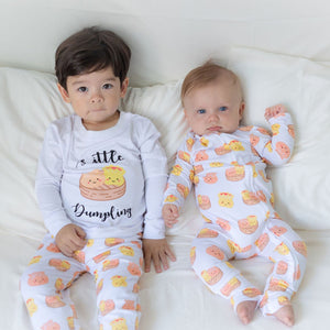 the wee bean organic bamboo pajamas PJs in little dumpling