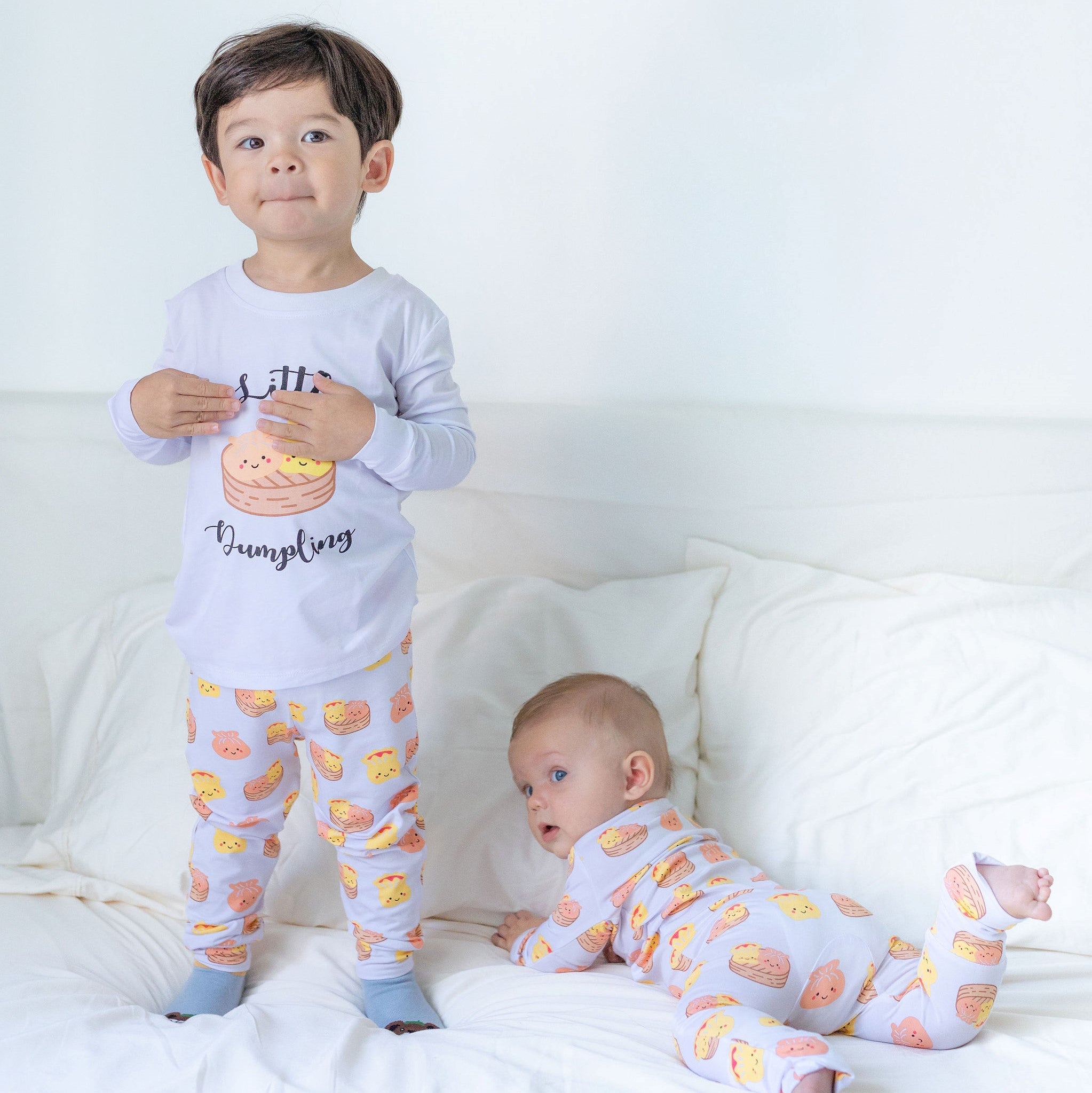 Bamboo Blend Two Piece Pajama Set - Dim Sum - The Wee Bean