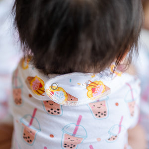 the wee bean organic cotton bibs with snap buttons